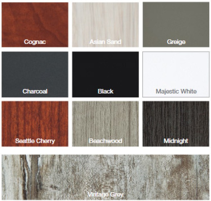 Available Color Finishes 2