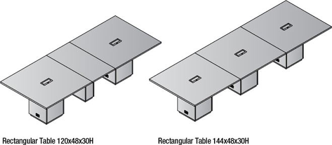 Two Rectangular Tables